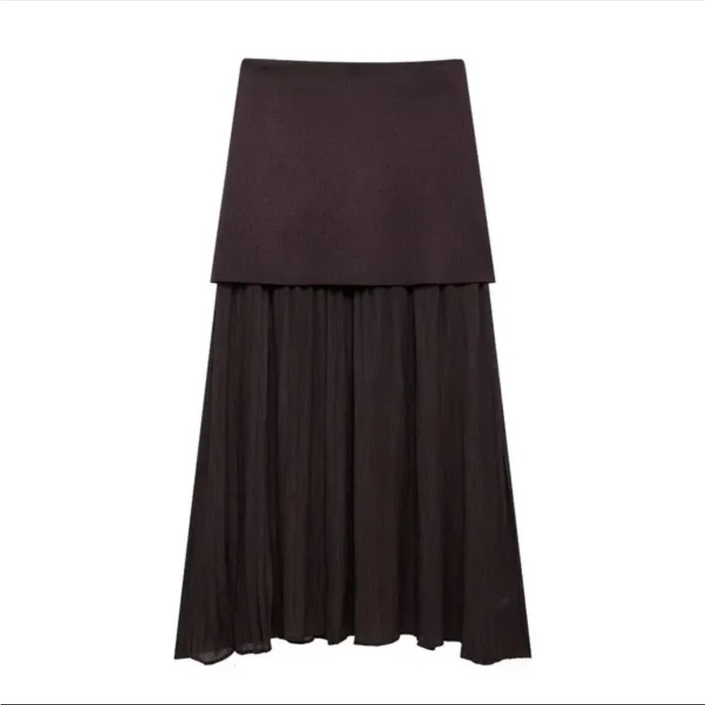 Zara Brown Maxi Skirt Brand New